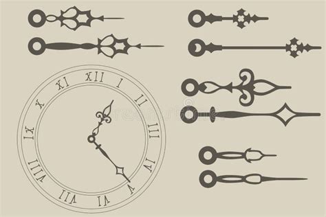 Clock Hands Stock Vector Illustration Of Clockwork Minute 30342213