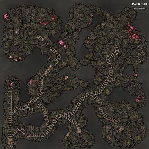 Mines Battlemap For Dandd Tabletop Rpg Maps Dungeons And Dragons