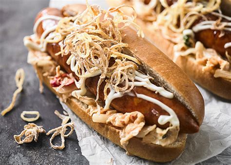 Ultimate Hot Dog With Crispy Shoe String Potatoes The Fat Duck Group