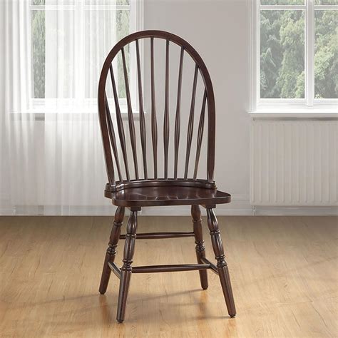 Two matching chairs are included in this set. Carolina Cottage Espresso Wood Windsor Dining Chair-969ESP ...