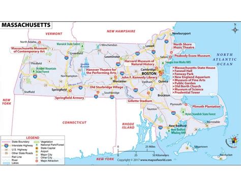 Buy Map Of Massachusetts In Raster And Vector File Format
