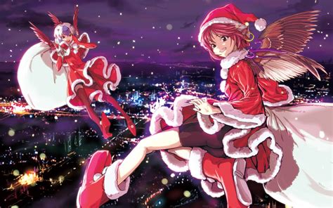 Free Download Anime Christmas Girls 18 Background Wallpaper Animewpcom