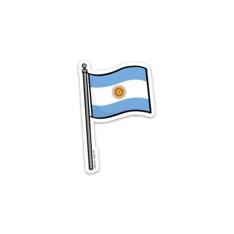 The Argentina Flag Sticker Blank Tag Co