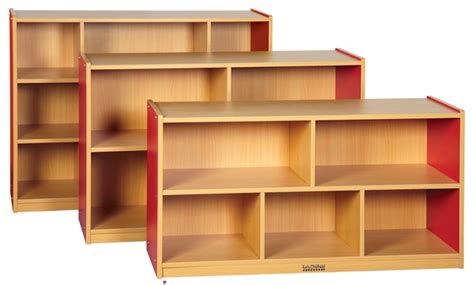 The Office Leader Astor Open Shelf Wood Compartment Toy Storage Cabinet
