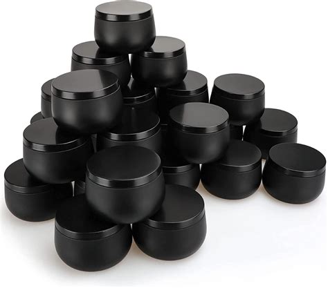 24 Pcs 8 Oz Candle Tins Metal Empty Candle Jars With Lids Portable