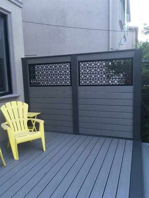 Square1 Metal Privacy Screen Decorative Panel Garden Fence