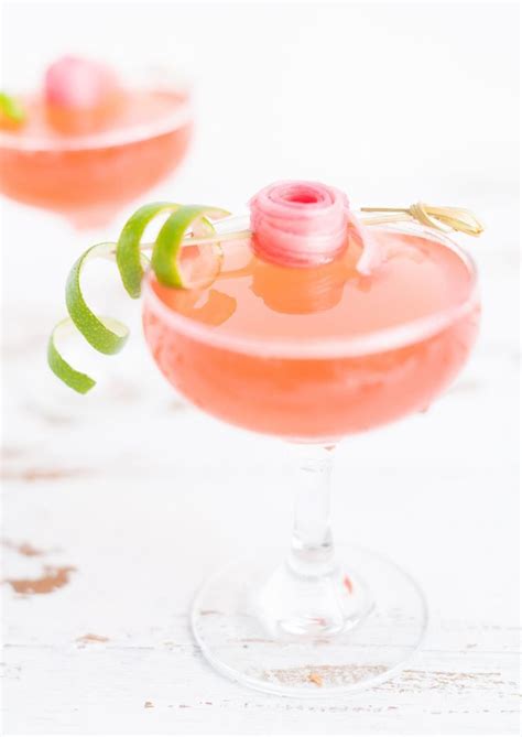 Strawberry Rhubarb Daiquiri Cocktails Perfect For Spring Be Sure To Pin For Later And Get The
