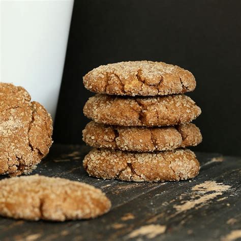 Triple Ginger Molasses Soft Cookies Spelt Vegan Recipe Soft