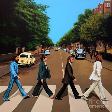 The Beatles Abbey Road Painting By Paul Meijering Pixels Merch