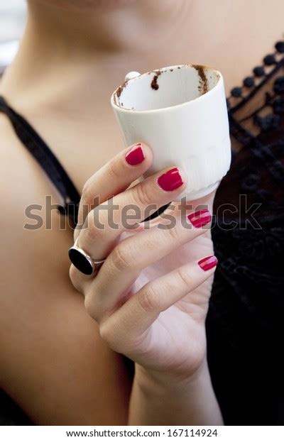 Turkish Coffee Fortune Teller Woman Detail Stock Photo