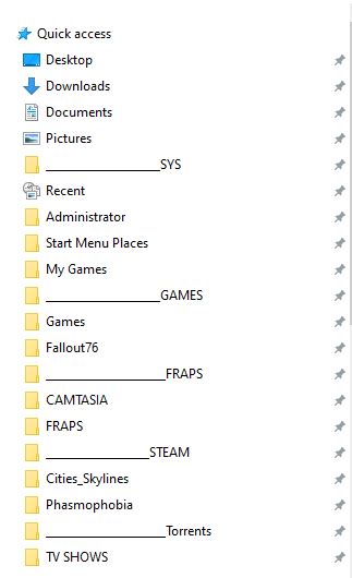 Quick Access Favorites Folders Are Being Deleted Microsoft Community