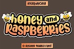 Honey and Raspberries Font by Deedeetype · Creative Fabrica | Cute ...