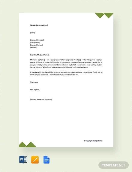 Your leave application format should be. 10+ Formal Request Letter Templates - PDF | Free & Premium ...