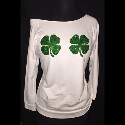 St Patricks Day Shirt Two Shamrocks St Patricks