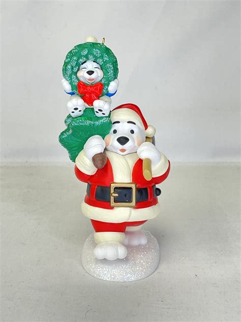 2022 Polar Bear Santa Club Hallmark Christmas Ornament Hooked On