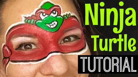 Ninja Turtle Face Painting Tutorial Youtube