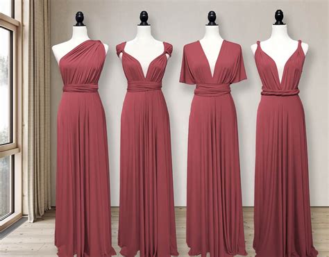 Cinnamon Rose Bridesmaid Dress Infinity Dress Convertible Multiway Dress