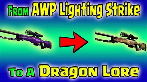 Csgo Stattrak Awp Lightning Strike To Dragon Lore Factory New My