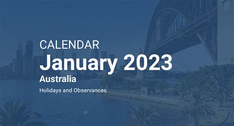 January 2023 Calendar Australia