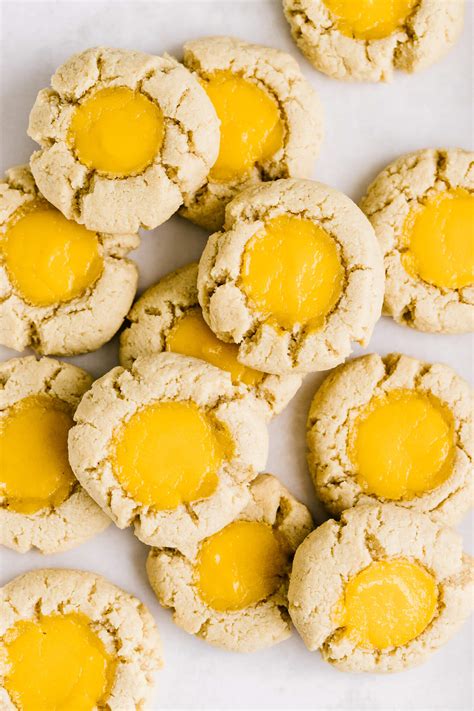 Grain Free Lemon Thumbprint Cookies Nourished By Nutrition