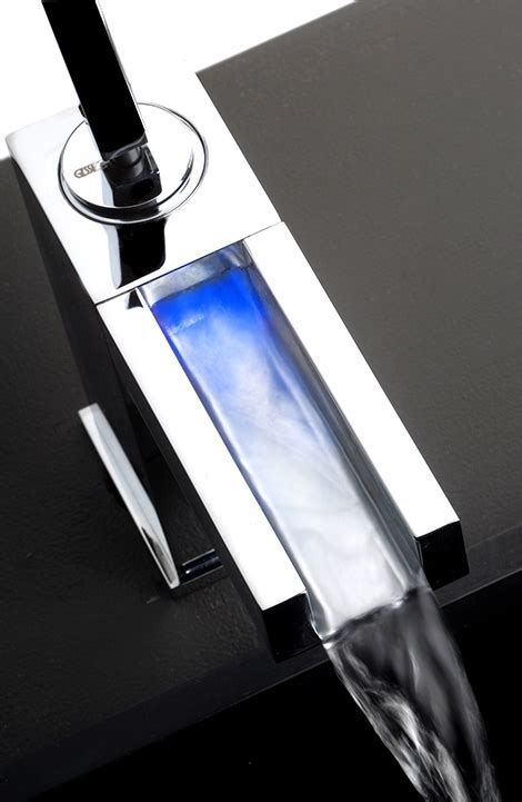 They might be a little more expensive than the normal faucets, but you will certainly see. LED Bathroom Faucet by Gessi - new Rettangolo Color ...