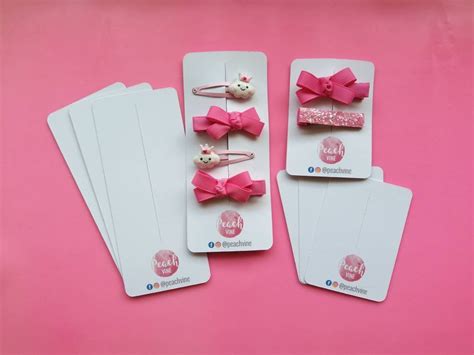 Hair Bow Cards Display Cards For Hair Clips Card Displays Etsy