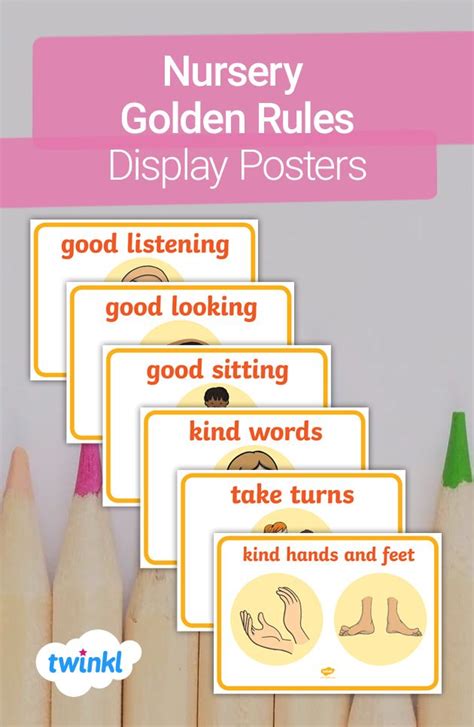Nursery Golden Rules Display Posters Golden Rule Nursery Activities