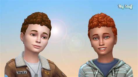 Pixie Curly For Boys Sims 4 Curly Hair Boy Hairstyles Boys With