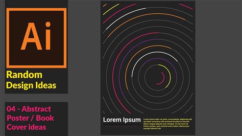 Cool Abstract Poster Book Cover Design Using Adobe