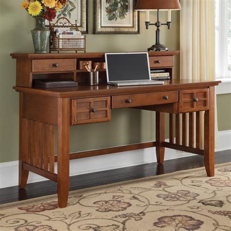 Home Styles Arts And Crafts Transitional Executive Desk In The Desks
