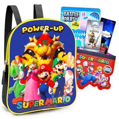 Super Mario Mini Backpack 11 Mario And Luigi Backpack Bundle With