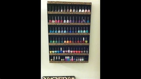Maybe you would like to learn more about one of these? DIY: Nail Polish Wall Rack - YouTube