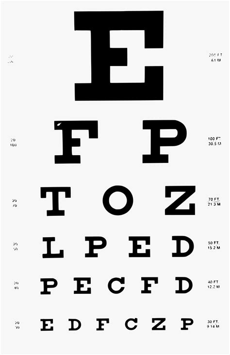 Printable Snellen Eye Chart 10 Ft Free Printable Worksheet
