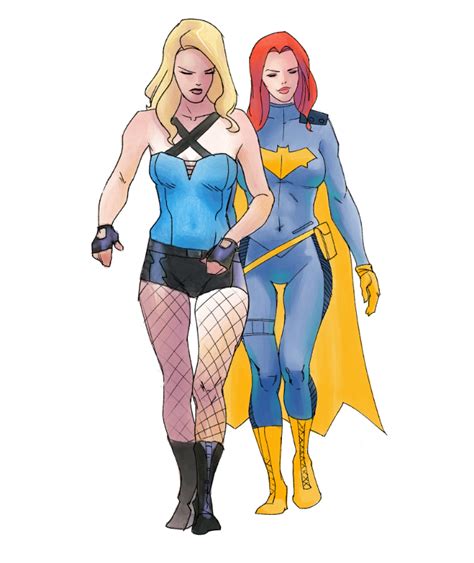 Black Canary And Batgirl By Hugoverse On Deviantart