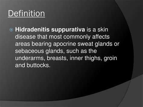 Ppt Hidradenitis Suppurativa Powerpoint Presentation Free Download