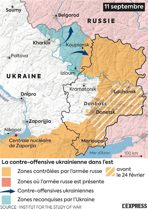 3000 km2 sous contrôle ukrainien la contre offensive de Kiev