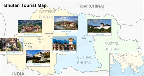 Bhutan Travel Map
