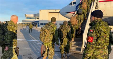 Canadian Armed Forces Soldiers From Edmonton Deployed To Latvia In