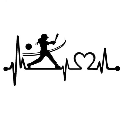 Birds vector set free vector. 16CM*7.2CM Interesting Softball Sports Girl Heartbeat ...
