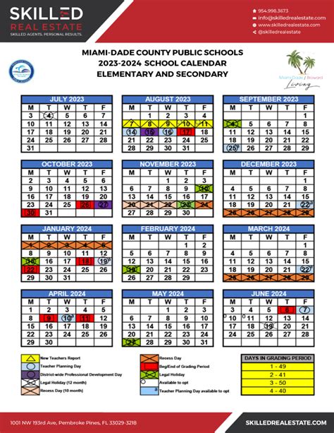 Miami Dade County Public Schools Calendar 2024 25 Free Printable