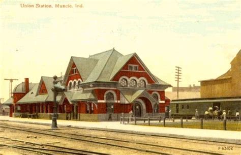 Muncie Union Station 1905 View Of Union Station In Muncie Indiana