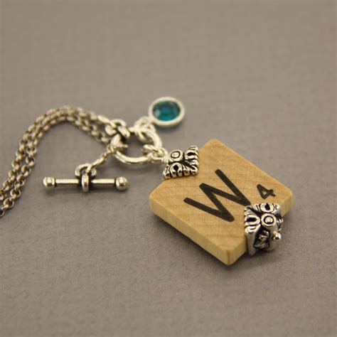 Scrabble Letter Jewelry Scrabble Tile Necklace By Lauralynns