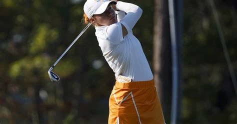 Tennessee Womens Golf Team Wears Lady Vols Hats Brings Tears To Senior