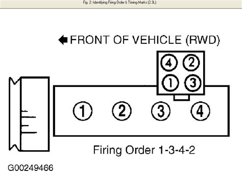I Need Firing Order For A 2003 Ford Ranger 23l Single Coil 4cyld