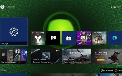 Xbox Series Xs Microsoft Ajoute Le Thème De La Première Xbox Pour