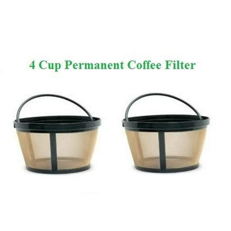 4 Cup Basket Style Permanent Coffee Filters Fits Mr Coffee 4 Cup