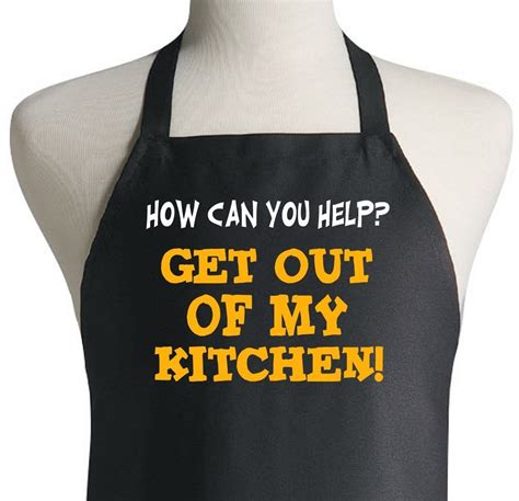 Get Out Of My Kitchen Apron Kitchenwa