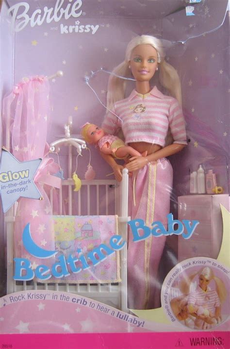 Barbie And Krissy Bedtime Baby W Musical Crib 2000 Mx
