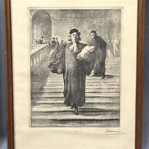 daumier honoré 1808 1879 justice lot de 2 estampes une lithographie de la série les