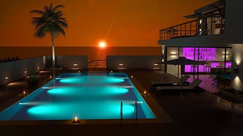 Luxury Beach House Sunset 1920x1080 Download Hd Wallpaper